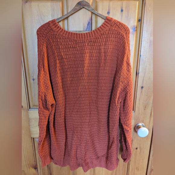 Old Navy Orange Knit Sweater - Picture 2 of 5